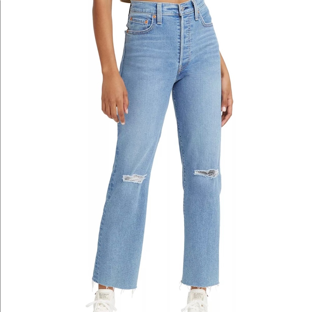 Levi's ribcage straight ankle jeans